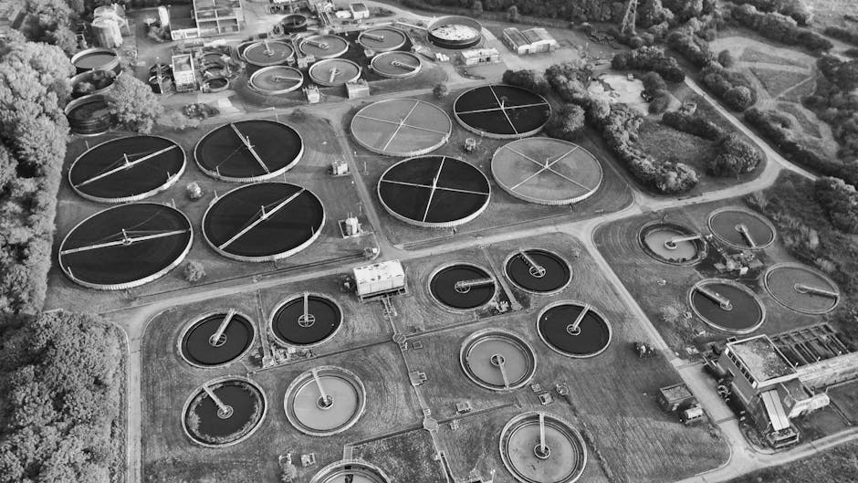 wastewater treatment process photo or illustration for drinking water article