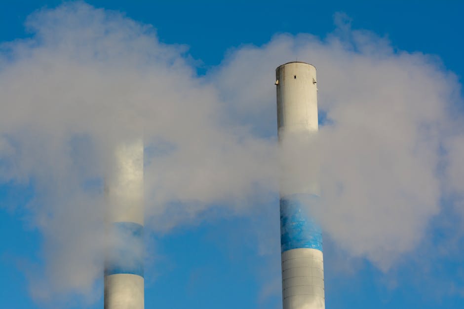 industrial water pollution photo or illustration for drinking water article