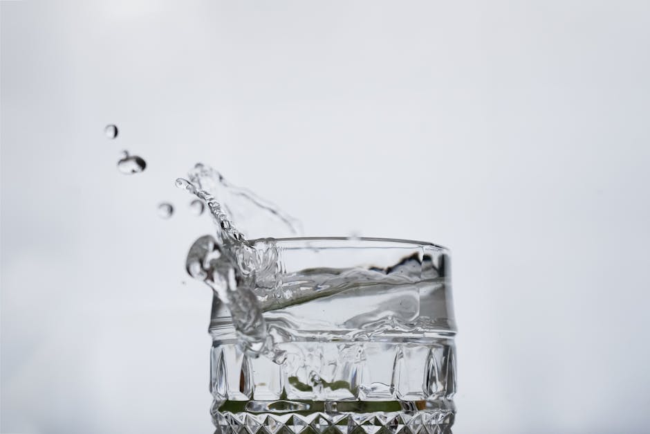 minerals in drinking water photo or illustration for drinking water article