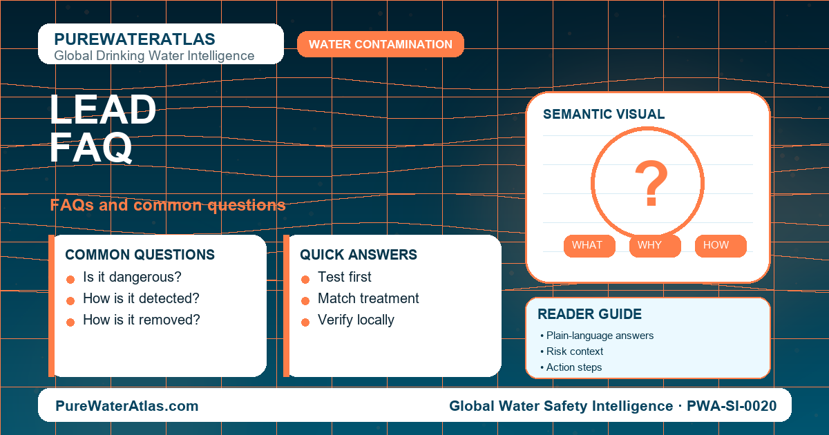 Lead FAQ infographic showing common questions