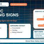 Arsenic warning signs infographic showing symptoms