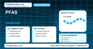 PFAS drinking water guide infographic showing key risks