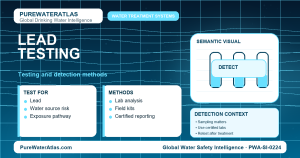 Lead testing infographic showing detection methods