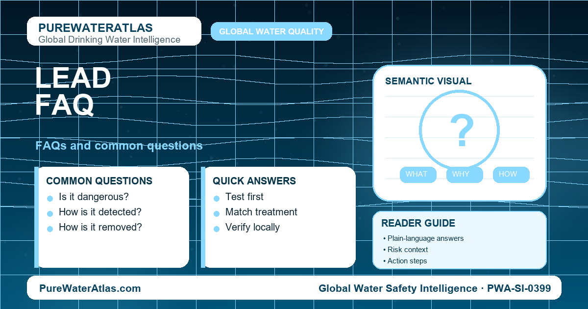 Lead FAQ infographic showing common questions