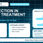 Chloramine warning signs infographic showing symptoms
