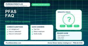 PFAS FAQ infographic showing common questions