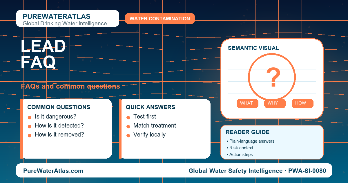 Lead FAQ infographic showing common questions