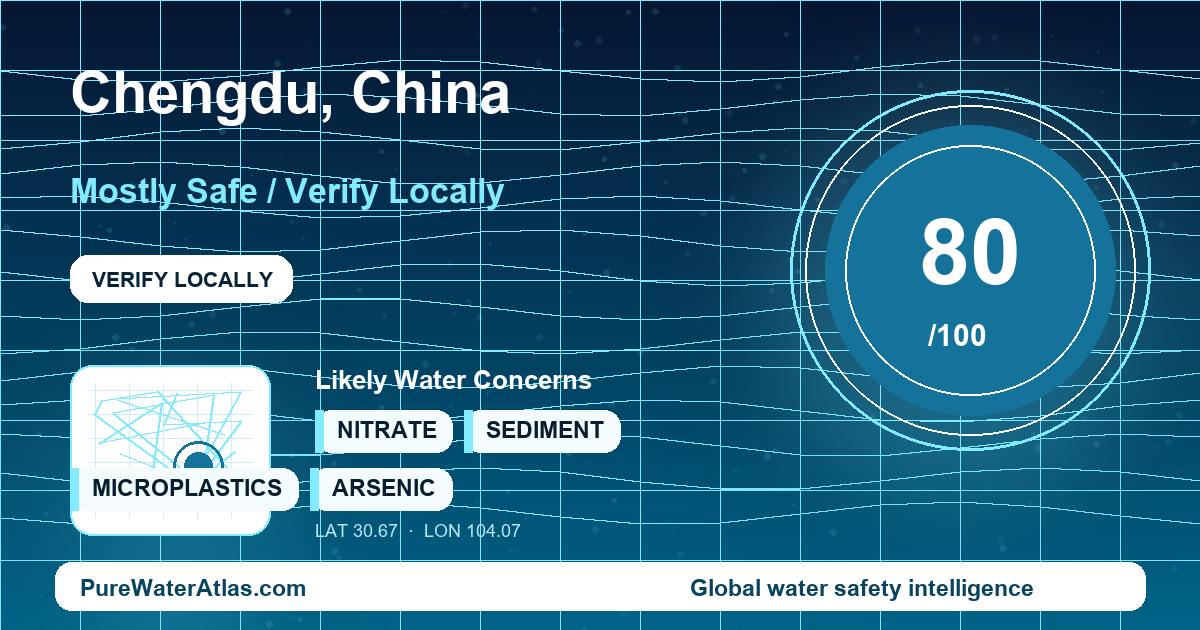 Water safety profile for Chengdu