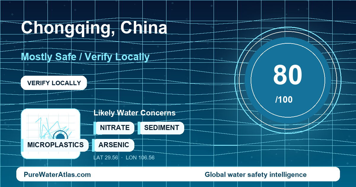 Water safety profile for Chongqing