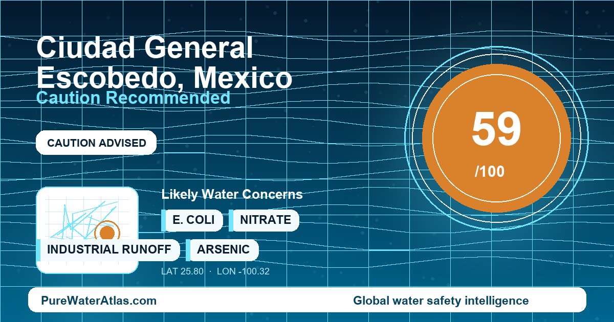 Water safety profile for Ciudad General Escobedo