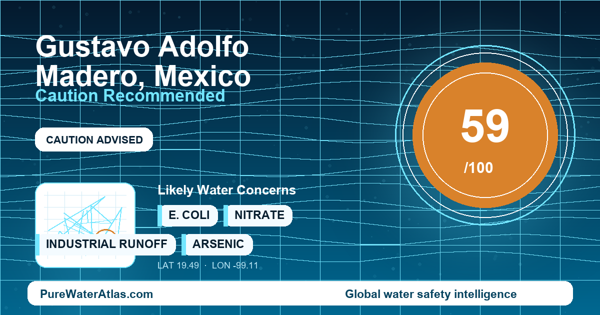 Water safety profile for Gustavo Adolfo Madero
