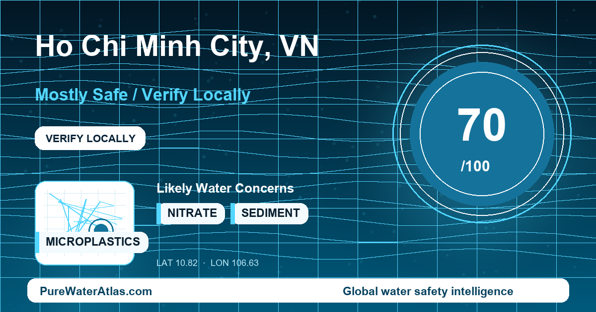 Water safety profile for Ho Chi Minh City