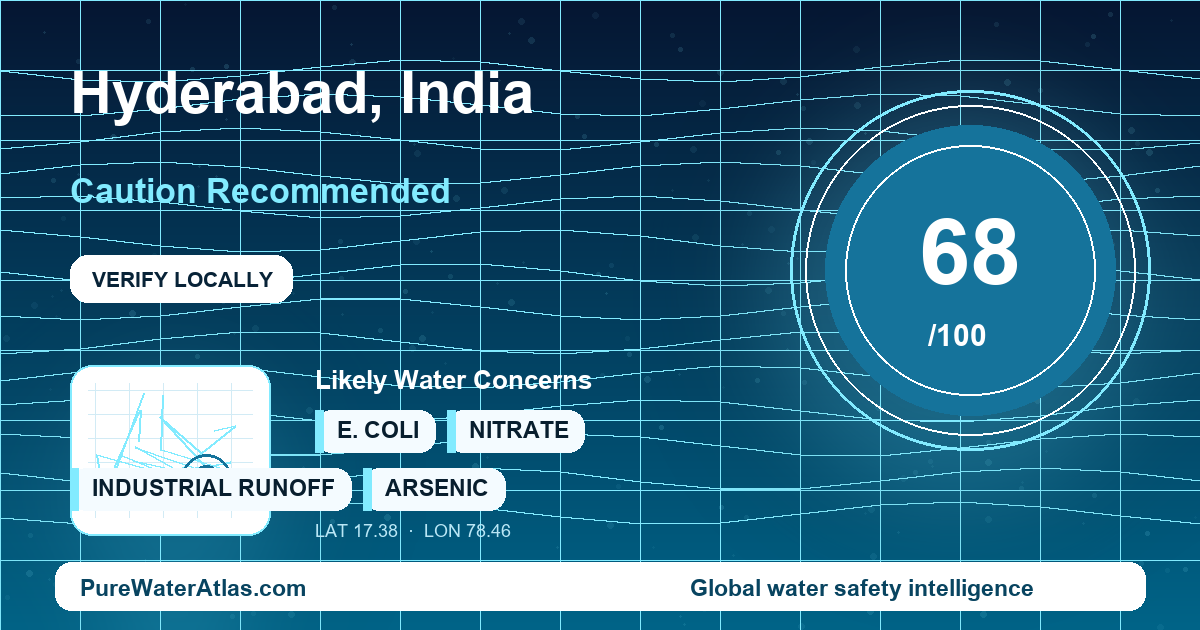Water safety profile for Hyderabad