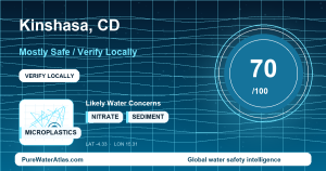 Water safety profile for Kinshasa