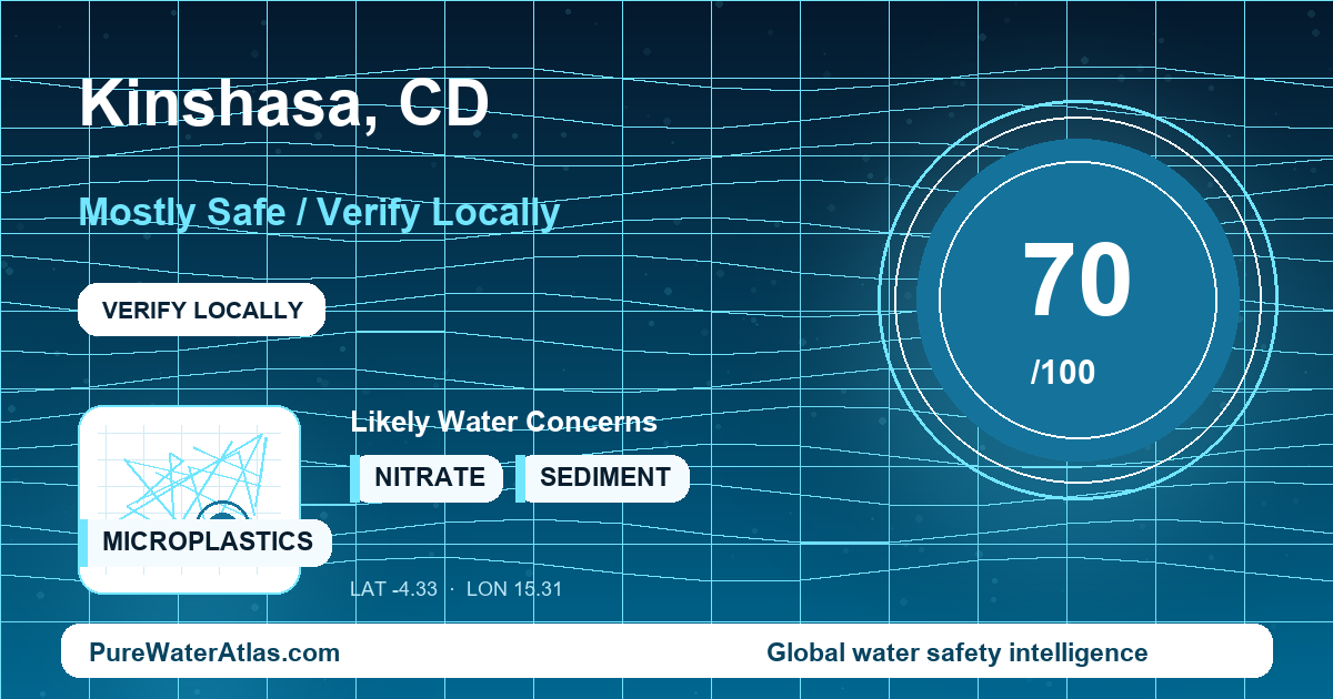 Water safety profile for Kinshasa