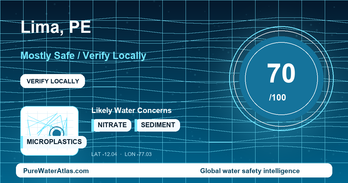 Water safety profile for Lima