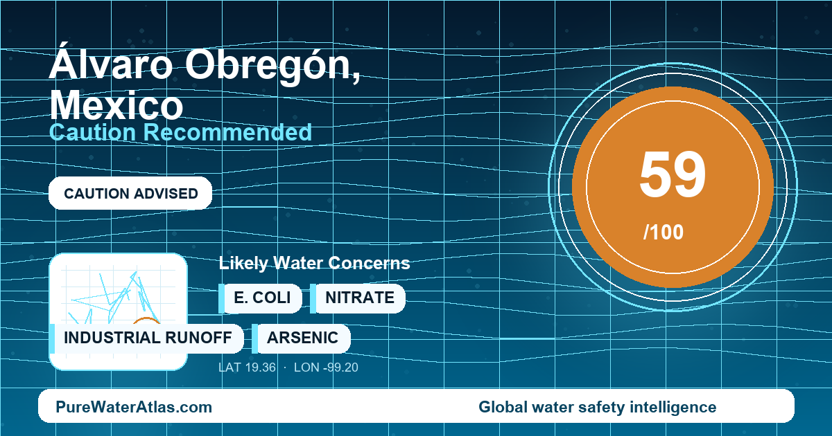 Water safety profile for Álvaro Obregón