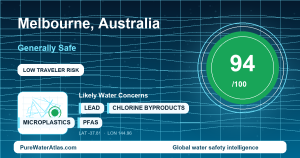 Water safety profile for Melbourne