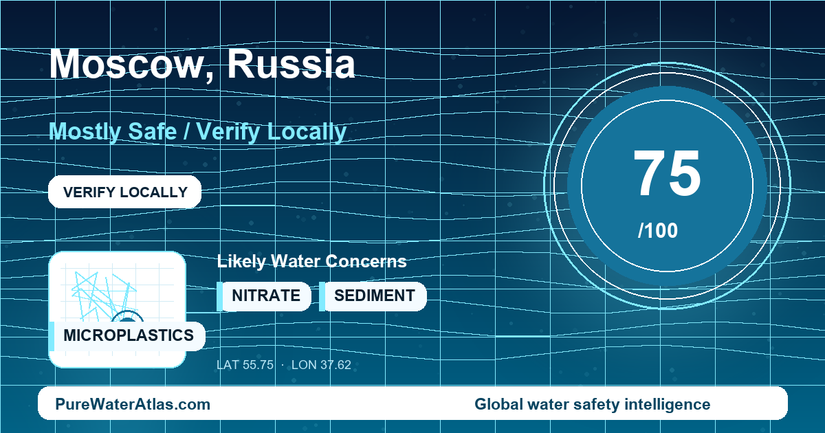 Water safety profile for Moscow