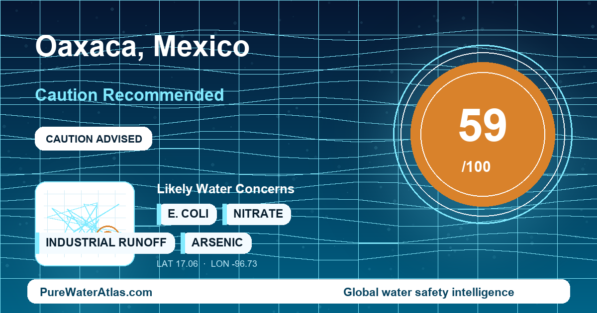 Water safety profile for Oaxaca