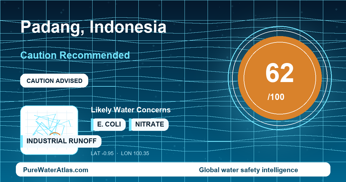 Water safety profile for Padang