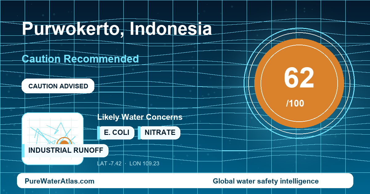 Water safety profile for Purwokerto
