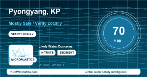 Water safety profile for Pyongyang
