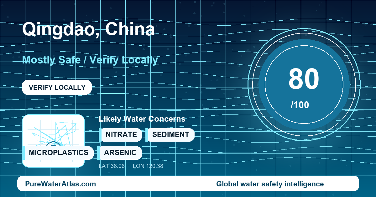 Water safety profile for Qingdao