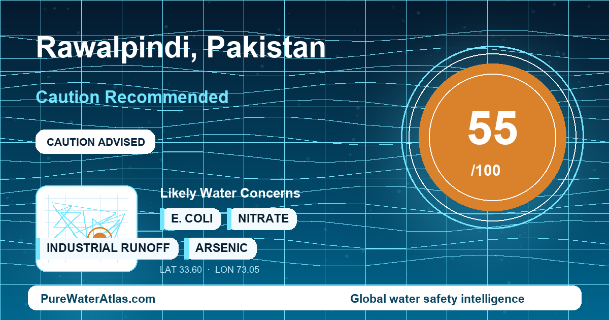 Water safety profile for Rawalpindi