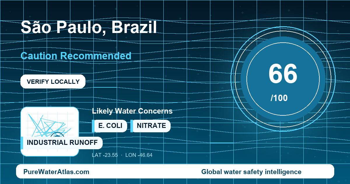 Water safety profile for São Paulo