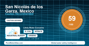 Water safety profile for San Nicolás de los Garza