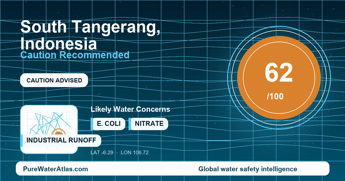 Water safety profile for South Tangerang