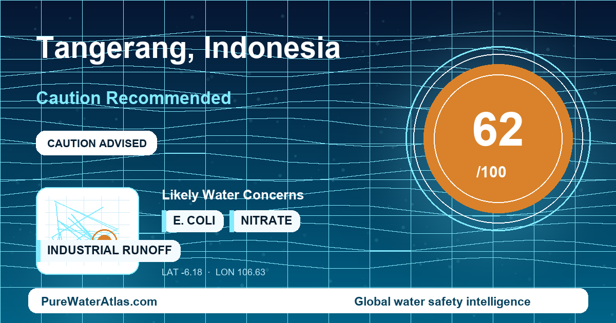 Water safety profile for Tangerang