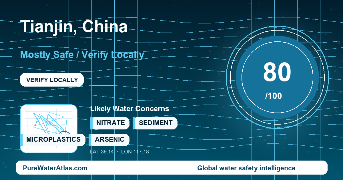 Water safety profile for Tianjin