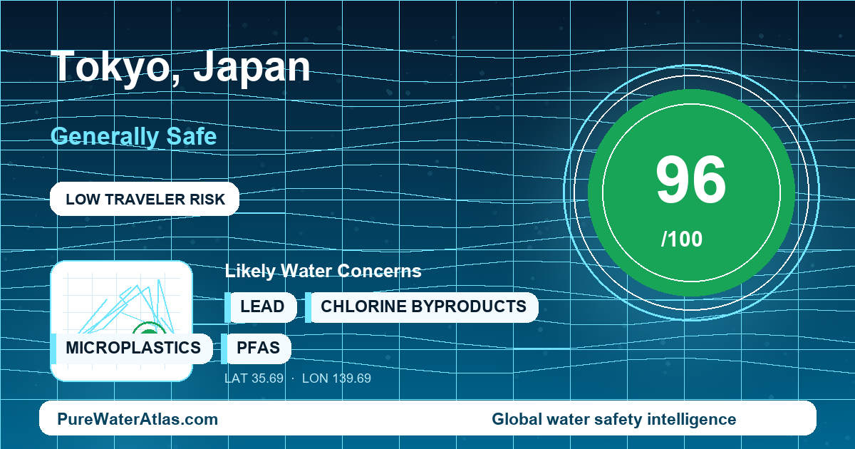 Water safety profile for Tokyo