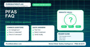 PFAS FAQ infographic showing common questions