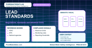 Lead standards infographic showing reference limits