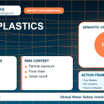 Microplastics drinking water guide infographic showing key risks