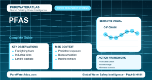 PFAS drinking water guide infographic showing key risks