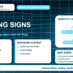 Lead warning signs infographic showing symptoms