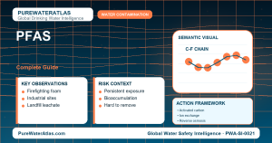 PFAS drinking water guide infographic showing key risks