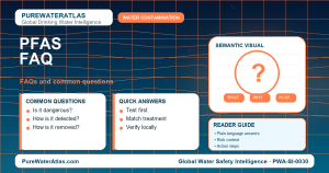 PFAS FAQ infographic showing common questions