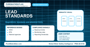 Lead standards infographic showing reference limits