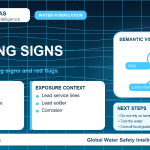 Lead warning signs infographic showing symptoms