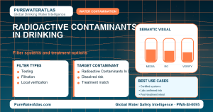 Chlorine removal infographic showing filtration options