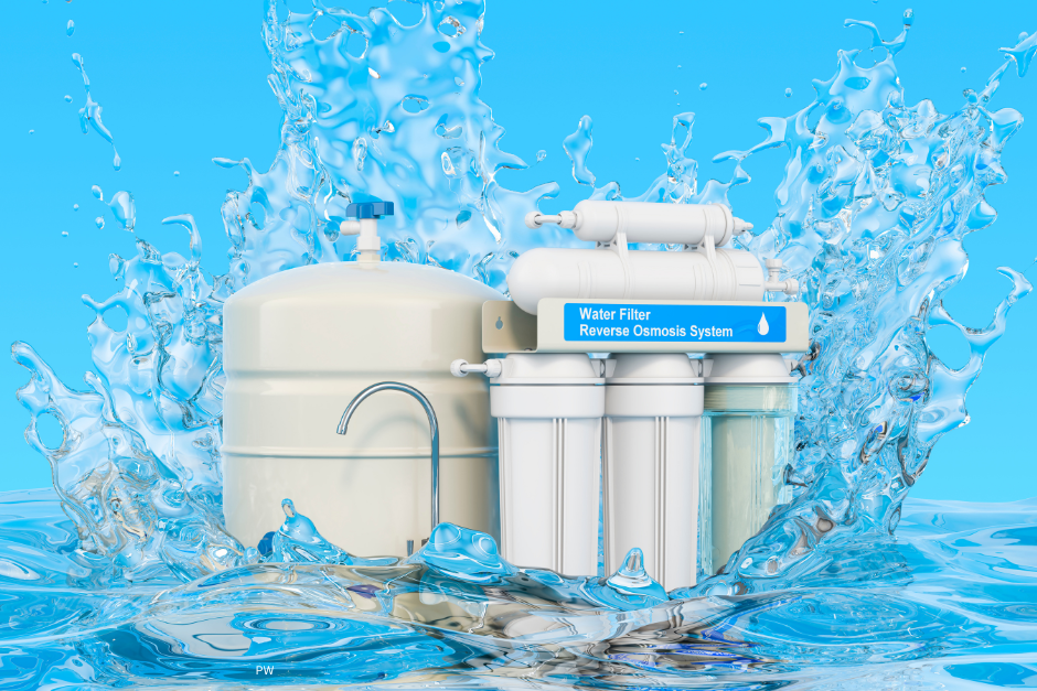 Reverse osmosis water filtration system for home drinking water