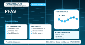 PFAS drinking water guide infographic showing key risks