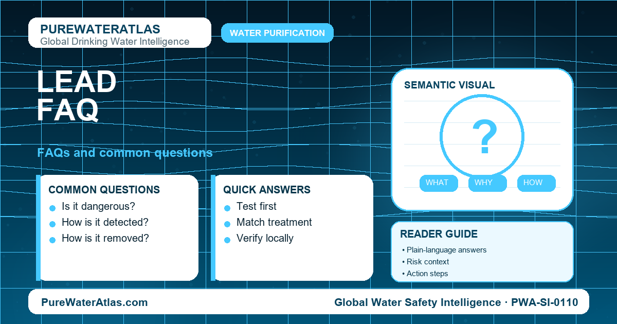 Lead FAQ infographic showing common questions