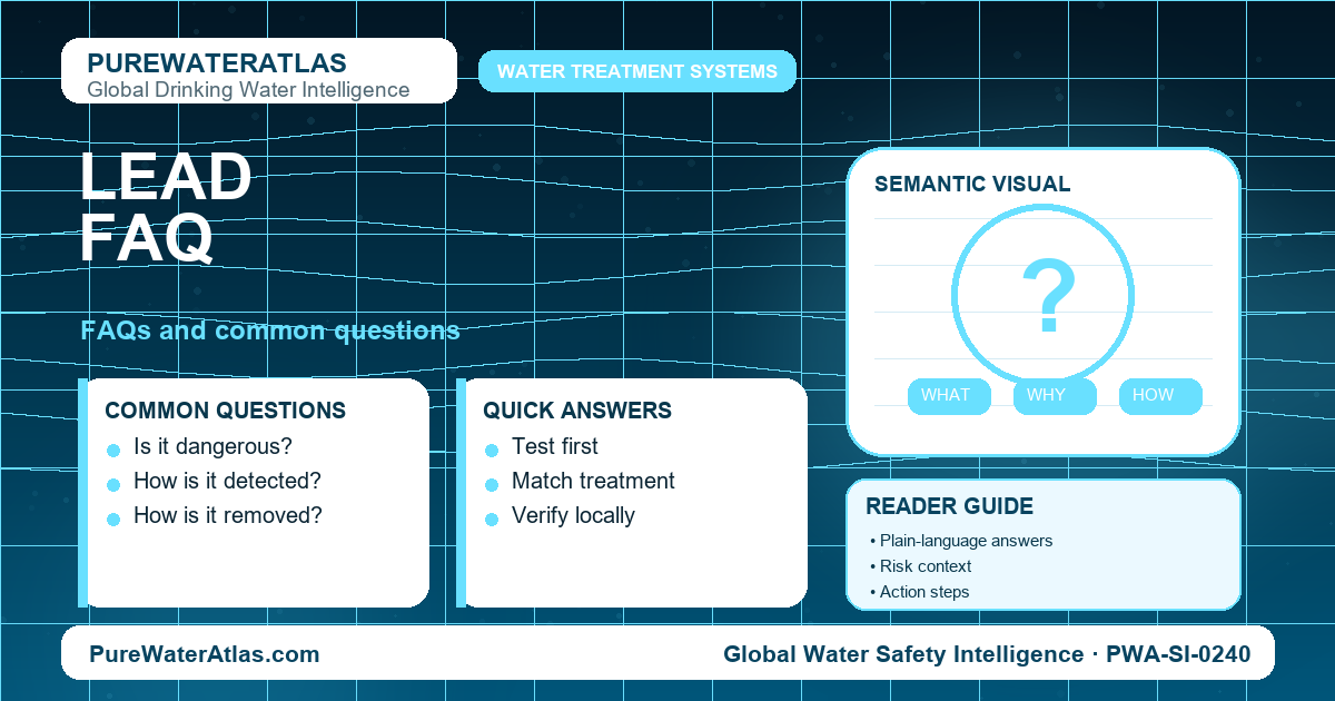 Lead FAQ infographic showing common questions