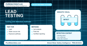 Lead testing infographic showing detection methods